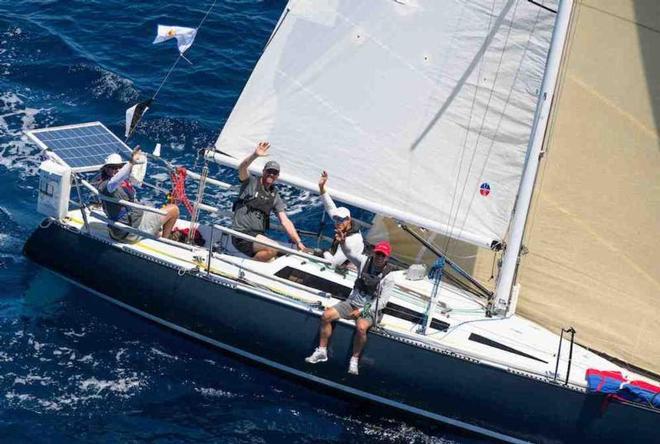 Chris Lemke, Brad Lawson and their team from Calgary, Canada are racing the smallest boat in the fleet: their Hobie 33 Dark Star - Transpac Race ©  Sharon Green / Ultimate Sailing